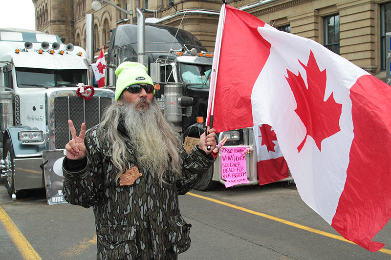 Freedom Convoy : Truckers Protest : Ottawa, Canada : Richard Moore : Photographer : Photojournalist